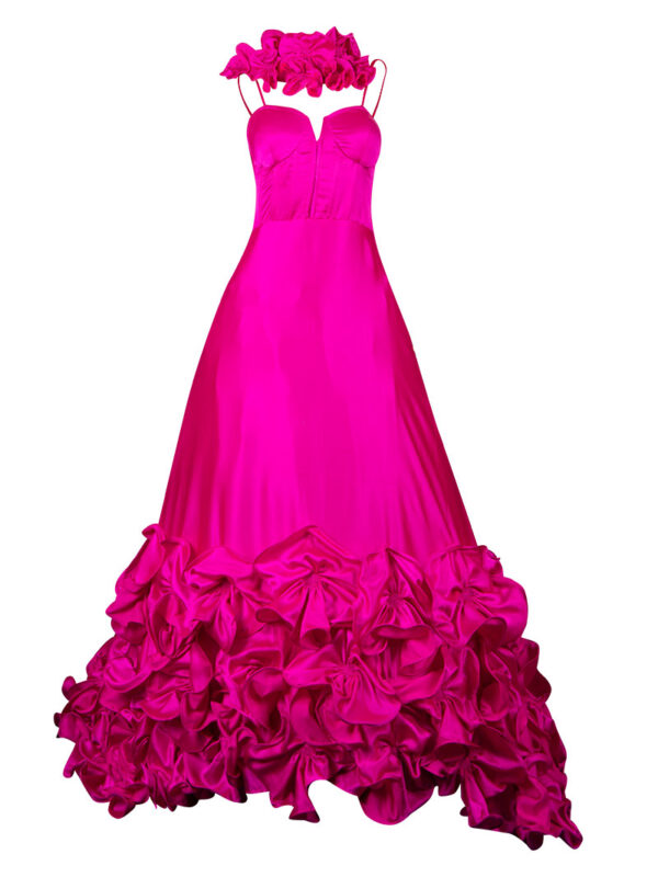 Fuchsia-gown